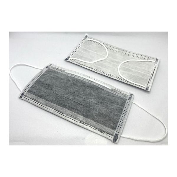 アズワン 活性炭入マスク 耳掛け 50枚入 低発塵タイプ 65-8642-48 1箱(50枚)（直送品）