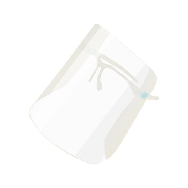 小野商事 フェイスシールド メガネ型(フレーム+シールド)100セット WS7515 1セット(100セット) 65-9409-24（直送品）