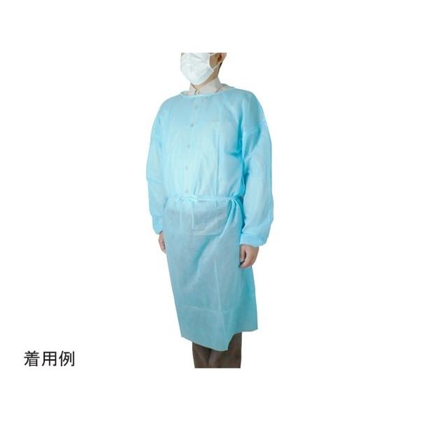 小野商事 不織布アイソレーションガウン マジックテープ 100着 WS6675 1箱(100着) 65-9969-15（直送品）