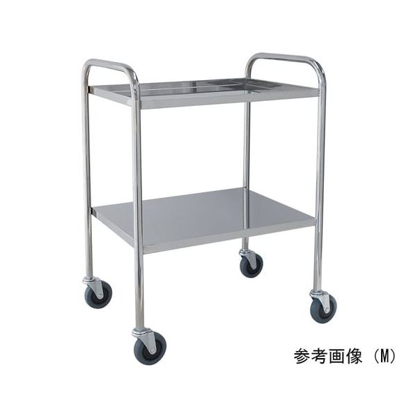 スギモト産業 ステンレスワゴン(天板四方立ち上がり・2段)M W600×D450×H800mm 完成品 OA-32M 1台（直送品）