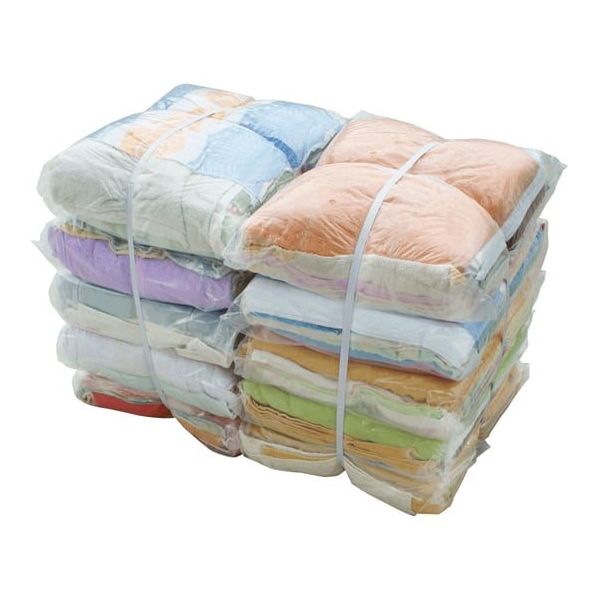 小野商事 タオルウエス リサイクル生地 2kg×10袋(20kg) TW8630 1ケース 67-5204-04（直送品）