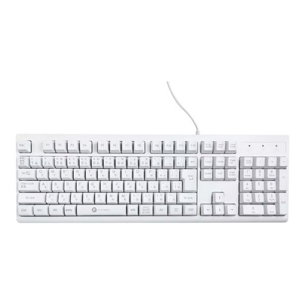 GETT 洗える防水キーボード IP65保護 有線1.8mUSBケーブル 441×143×35.3mm KPL-U10065-JP 1個（直送品）