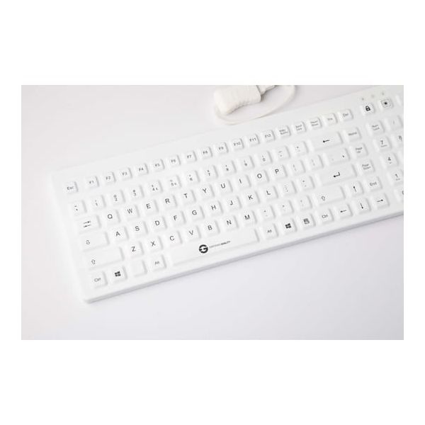 GETT 洗えるシリコンキーボード IP68保護 有線USBケーブル キー数110 KSI-U10200 1個 67-5721-42（直送品）