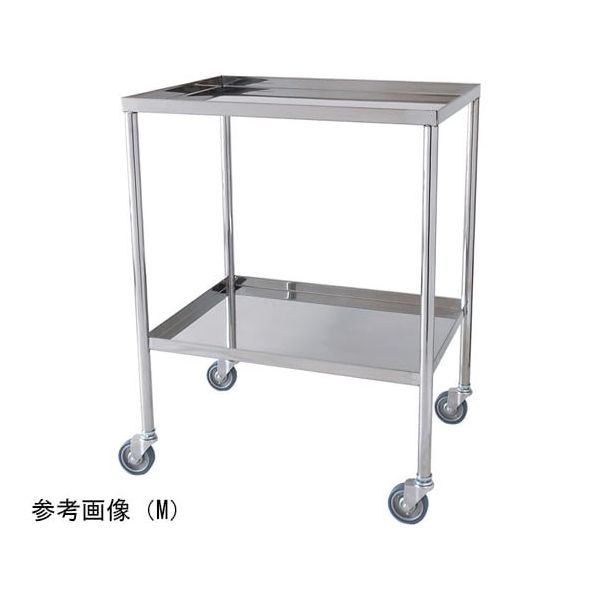 スギモト産業 ステンレス器械卓子(天板四方立ち上がり・2段)L W750×D450×H750mm 完成品 OA-17L 1台（直送品）