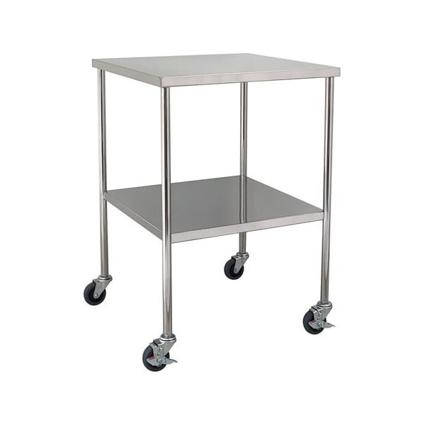 スギモト産業 オートクレーブ用ステンレス架台(天板フラット・2段)天板補強入り W570×D570×H800mm 完成品 OA-11H 1台（直送品）