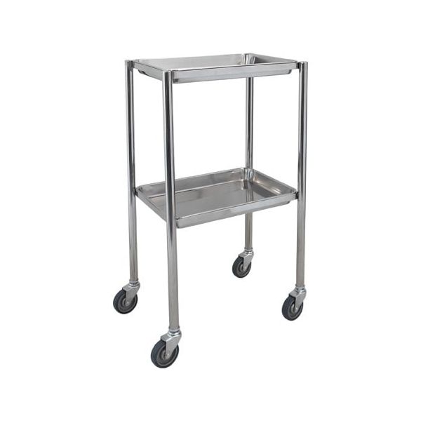 スギモト産業 トレー付ステンレスワゴン(2段)W455×D315×H800mm 完成品 OA-21 1台 67-5758-55（直送品）