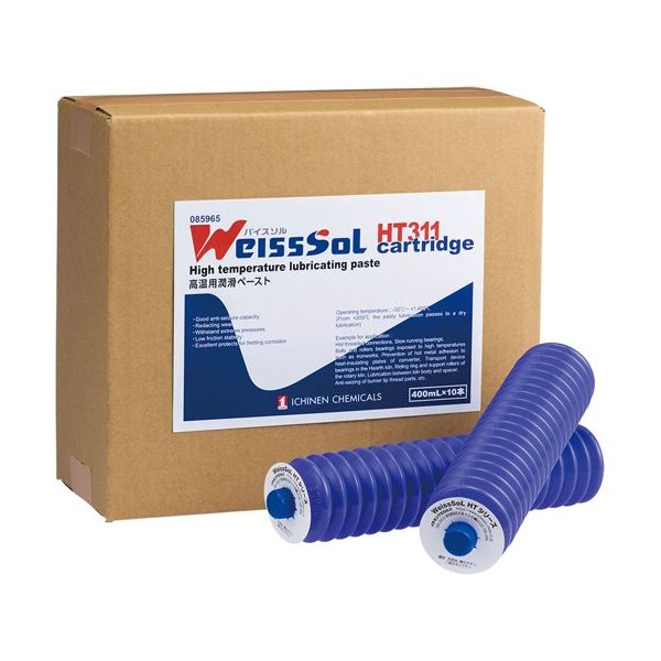 潤滑剤 容量(mL):400 1セット(10本入) 085965 WeissSoL HT311 カートリッジ 1セット(10本)（直送品）