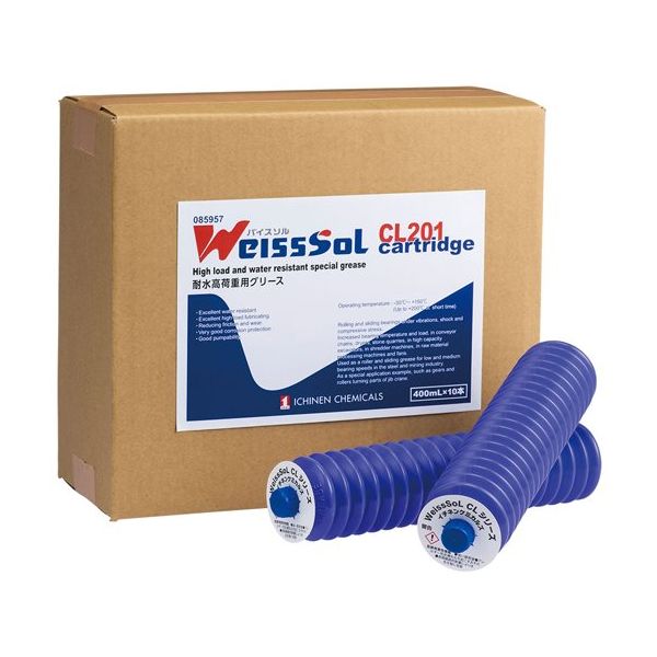 潤滑剤 容量(mL):400 1セット(10本入) 085957 WeissSoL CL201 カートリッジ 1セット(10本)（直送品）