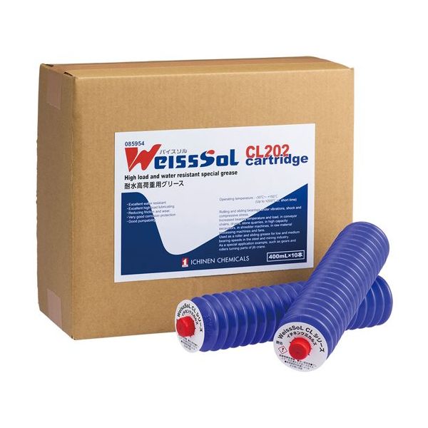 潤滑剤 容量(mL):400 1セット(10本入) 085954 WeissSoL CL202 カートリッジ 1セット(10本)（直送品）