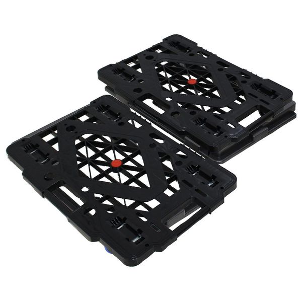 アズワン 連結平台車 大 タートリー 2台入 67-6600-45 1箱(2台)（直送品）