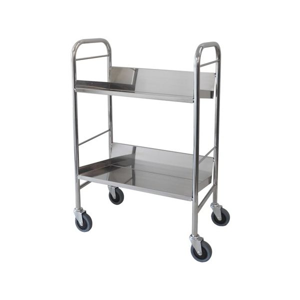 スギモト産業 カルテワゴン(ブックワゴン) ステンレス製 W650×D360×H970mm 完成品 OD-32D 1台 67-7083-64（直送品）