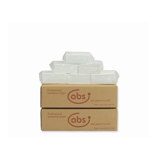 アブス・ジャパン 不織布ワイパー(カット)パルプ・ポリエステル 600枚×2箱入 WP103C-2 1セット(1200枚)（直送品）
