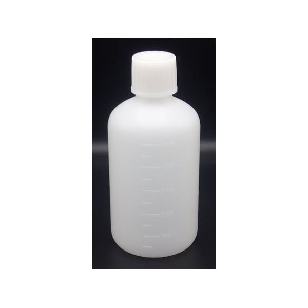 堀内硝子 クリアボトル HDPE 500mL 細口 50本入 HD. 500 クリア 1箱(50本) 67-9359-16（直送品）