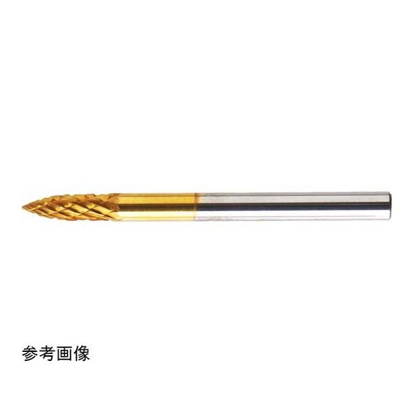 TAG チタンコーティングシリーズ超硬ソリッドミニバー シャンク径3mm ダブル 全長38mm GD-32TN 1本 68-0615-95（直送品）