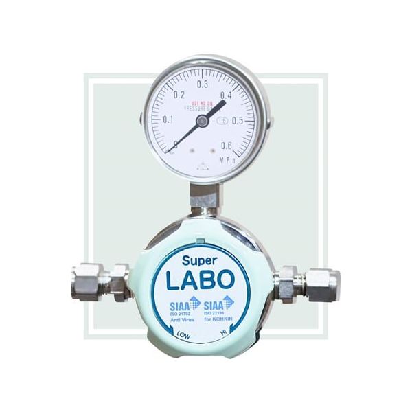抗菌・抗ウイルス仕様 標準ガス用・分析用 圧力調整器 SーLABO S1シリーズ SL-1XX-5X6G-1414 1箱(1個)（直送品）