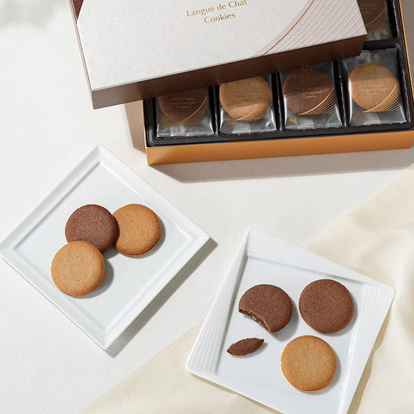 GODIVA ラングドシャクッキーアソートメント5箱 ラングドシャクッキーアソートメント (18枚入)