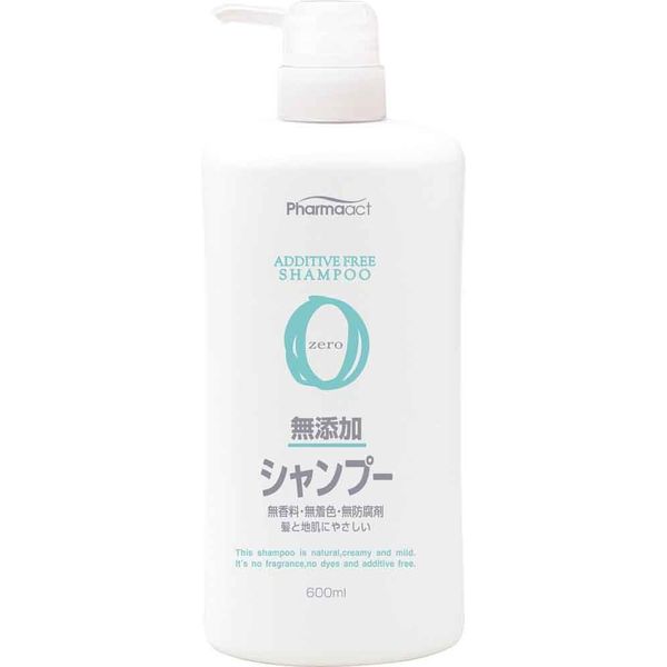 熊野油脂 ファーマアクト 無添加シャンプー 4513574007277 1個(600ML)（直送品）