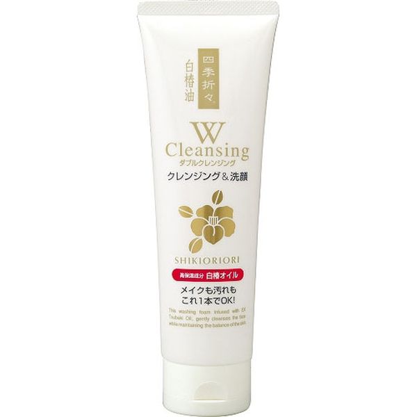 熊野油脂 四季折々 白椿油Wクレンジング洗顔フォーム 4513574008526 1個(190G)（直送品）