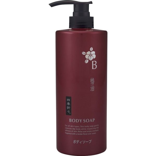 熊野油脂 四季折々 椿油ボディソープ 4513574017269 1個(600ML)（直送品）
