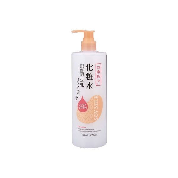 熊野油脂 四季折々 豆乳イソフラボン 化粧水 4513574028081 1個(500ML)（直送品）