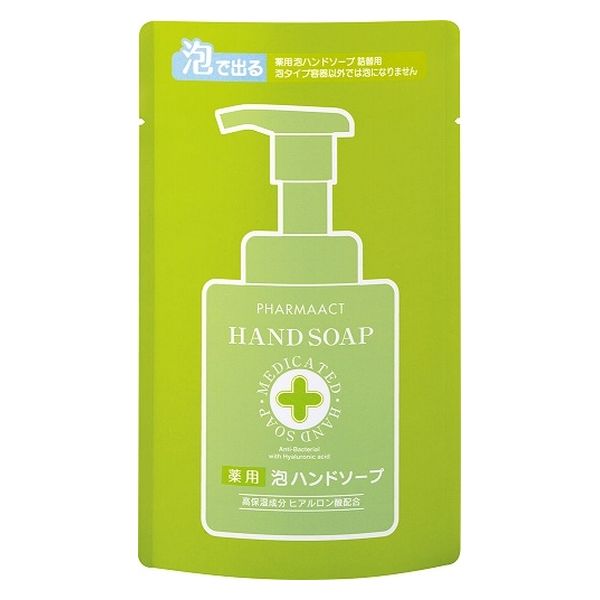 熊野油脂 ファーマアクト　薬用泡ハンドソープ　詰替用 4513574016071 1個(200ML)（直送品）