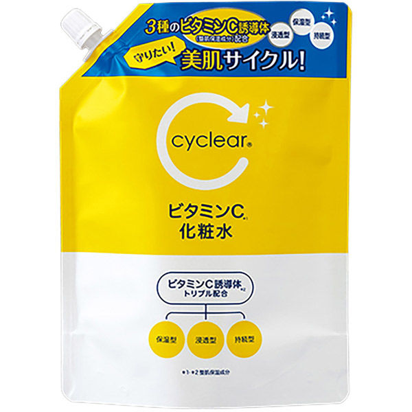 熊野油脂 ｃｙｃｌｅａｒ　ビタミンＣ　化粧水　詰替 4513574042810 1個(500ML)（直送品）