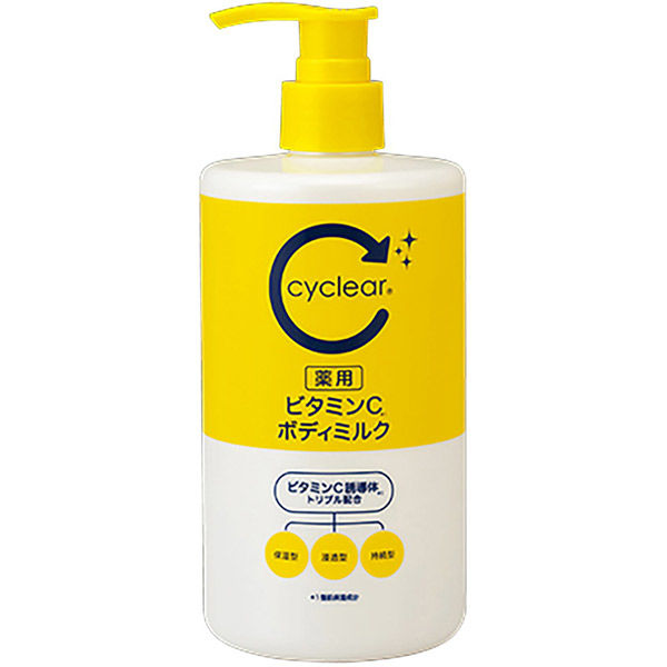 熊野油脂 ｃｙｃｌｅａｒ　薬用　ビタミンＣ　ボディミルク 4513574042889 1個(400ML)（直送品）