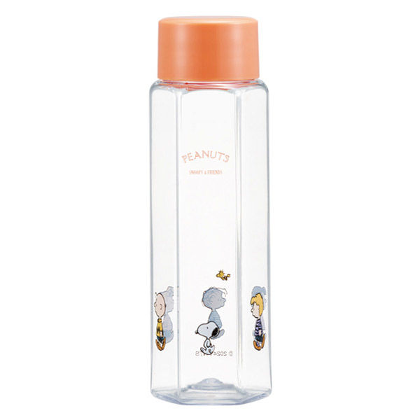 スケーター 六角ブローボトル250ml 水筒 クリア SNOOPY