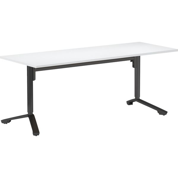 【組立設置込】コクヨ INITIA 昇降 フラップテーブル 幅1800×奥行750×高さ900mm ホワイト×ホワイト×ブラック 1台（直送品）