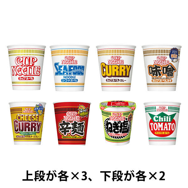 カップ麺 カップヌードル 人気8種詰め合わせセット 1箱（20食入） 日清