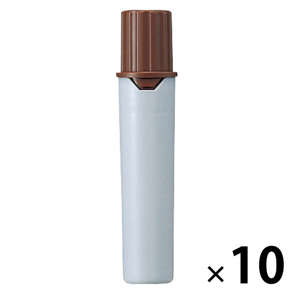プロッキー 水性ペン 太・細ツイン 詰替カートリッジ 茶 10本 PMR70.21 三菱鉛筆 uni