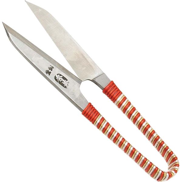 中島利器 秀兼 鋼付 ビニール巻 長刃 握り鋏 120mm 46670055 1個（直送