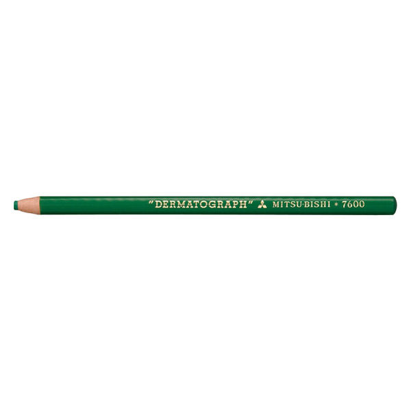 三菱鉛筆 色鉛筆 油性ダーマトグラフ 7600 6 緑 1ダース（12本） K7600