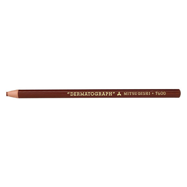 三菱鉛筆 色鉛筆 油性ダーマトグラフ 7600 21 茶色 1ダース（12本