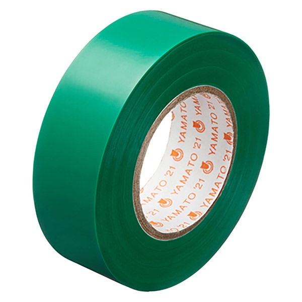 ヤマト ビニールテープ 19mm×10m 緑 NO200-19-4 1セット（5巻）