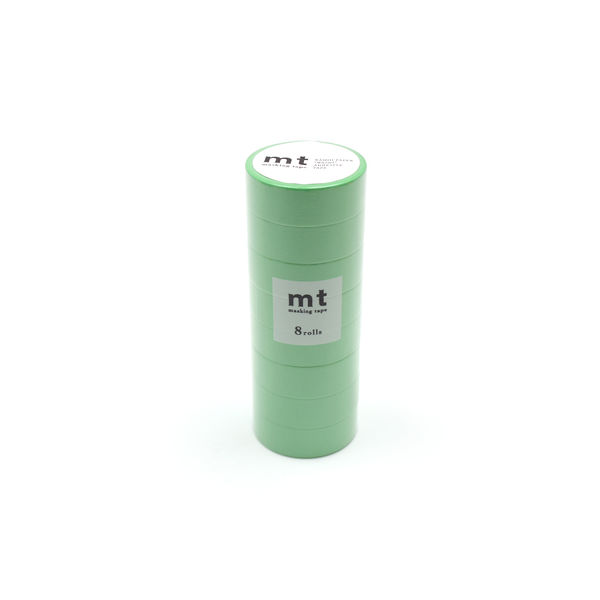 mt マスキングテープ 8P(同色８巻セット） 若緑（わかみどり）　幅15mm×7m MT08P190R 1個 カモ井加工紙（直送品）