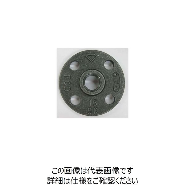 吉年（YODOSHI） 黒 J5K ネジ込フランジ FCD 5KFC-F-25A 1セット（10個）（直送品）