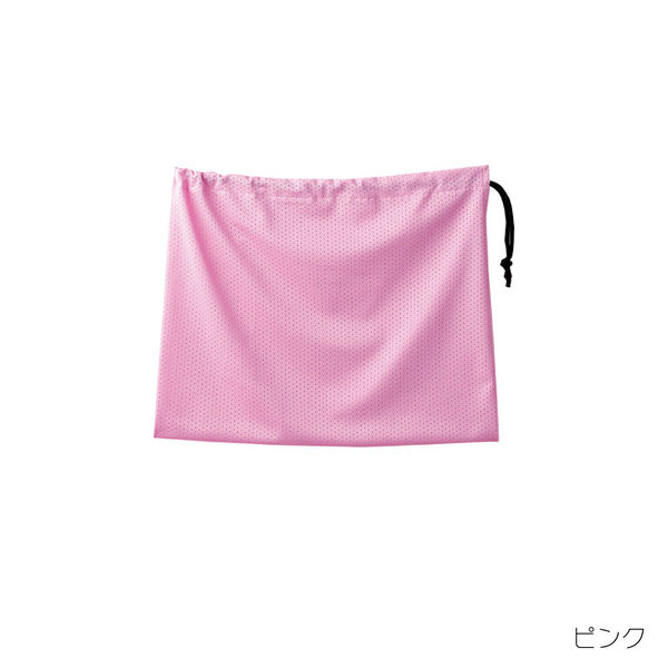 【工場・作業所向け】マスダ 魔法のメッシュ巾着 サイズF ピンク sp-31sp-04f 1枚（直送品）