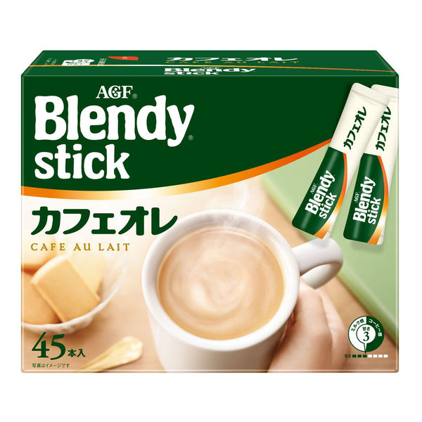 【スティックコーヒー】AGF ブレンディ スティック カフェオレ 1箱（45本入）