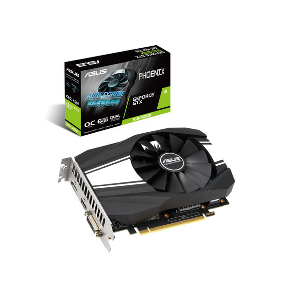 グラフィックボード ASUS NVIDIA GeForce GTX 1660S 搭載 シングルファンモデル 6G PH-GTX1660S-O6G 1個