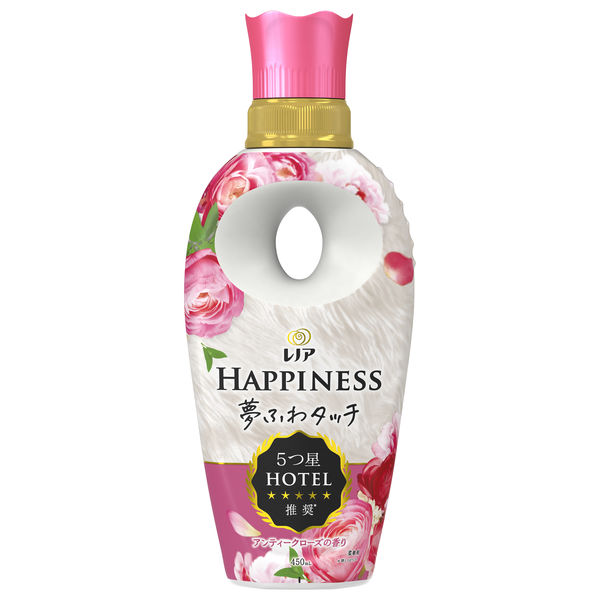 レノアハピネス 夢ふわタッチ 華やかに香るアンティークローズ 本体 450mL 1個 柔軟剤 P＆G【480ｍL→450ｍLへリニューアル】