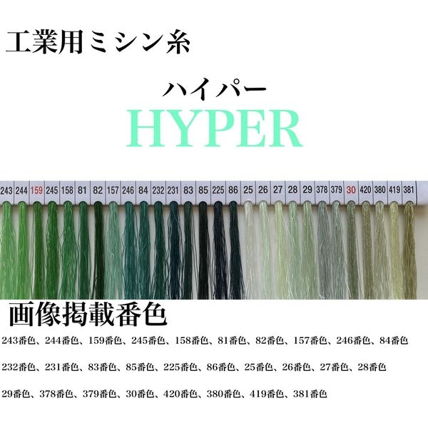 大貫繊維 工業用ミシン糸　ハイパー#30/2000m　25番色 hyp30/2000-025 1本(2000m巻)（直送品）