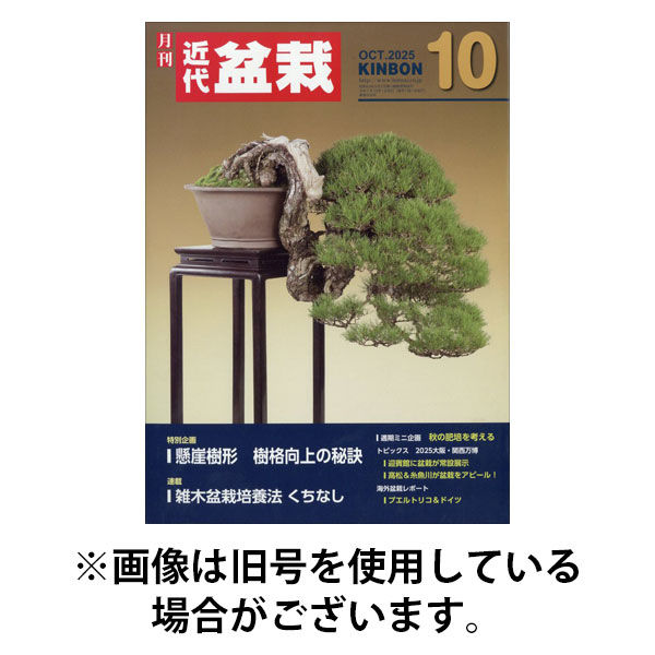 月刊 近代盆栽 2026/01/05発売号から1年(12冊)(雑誌)（直送品）