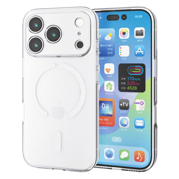 iPhone17 Pro ケース ソフト 衝撃吸収 MAGKEEP 極限保護 クリア PM-A25CUCTKMGCR エレコム 1個（直送品）