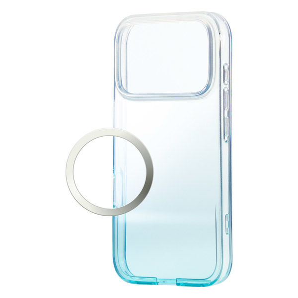 iPhone17 Pro ケース ソフト グラデーション ブルー PM-A25CUCWCBU エレコム 1個（直送品）