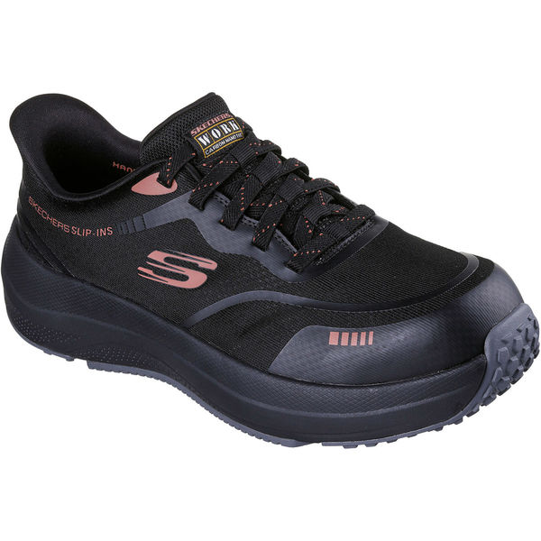 SKECHERS(スケッチャーズ) TRANSPORTER LITE ワークシューズ 作業靴 先芯 防滑 29.0 BKRD 200262（直送品）