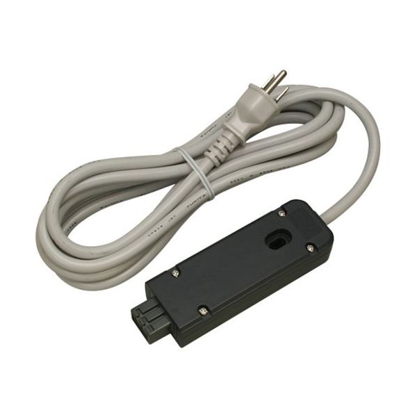 明工社 明工 15Aコンセントバー用コネクター(VCTF3m 接地プラグ付) ME8101TJ3 1個 414-7009（直送品）