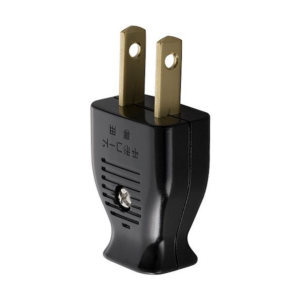 明工社 明工 平形スモールプラグ(黒) MP2539B 1個 416-2699（直送品）