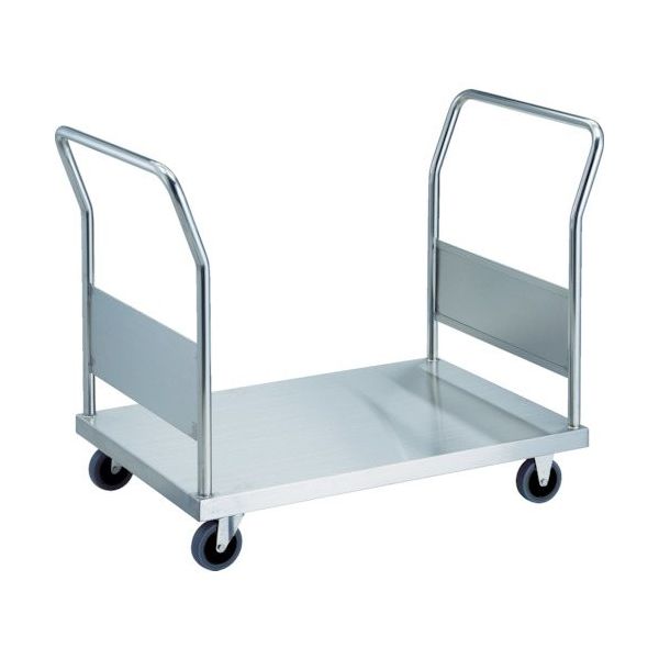 トラスコ中山 TRUSCO ステンレス台車 オールステン両袖台車 1200X750 φ100 帯電防止U車輪 AS-1W-100TBU 1台（直送品）