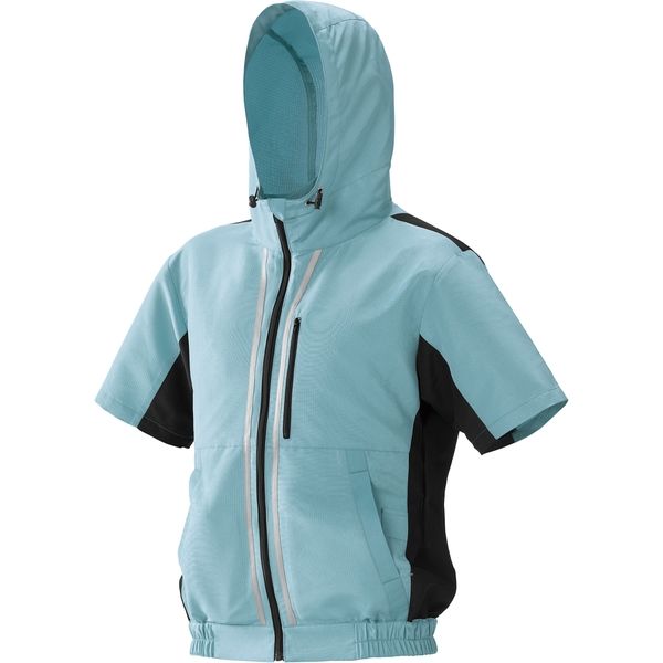 新品☆アイリスオーヤマ☆クールウェア☆空調服LL☆CSHS-LL02☆ブルー アイリスオーヤマ クールウェアOUTDOORセット 半袖 フード有